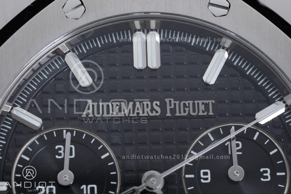 Royal Oak Chrono 26240 SS TOP 1:1 Best Edition Black Dial on SS Bracelet DD4401 Super Clone — photo 4