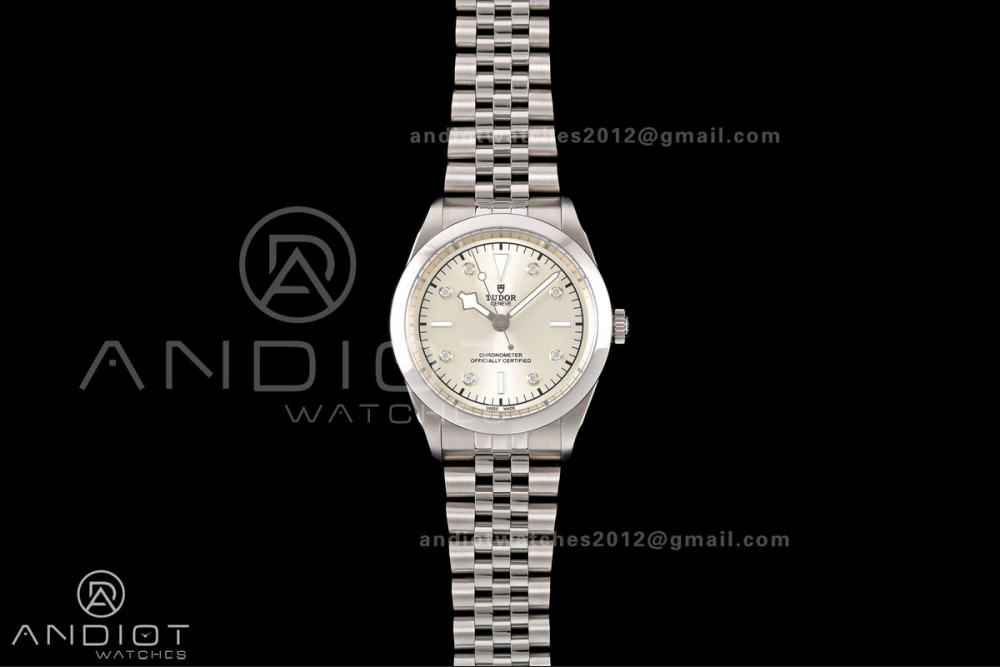 Black Bay One 41 SS HTF 1:1 Best Edition Silver Diamonds Dial on SS Bracelet A26J