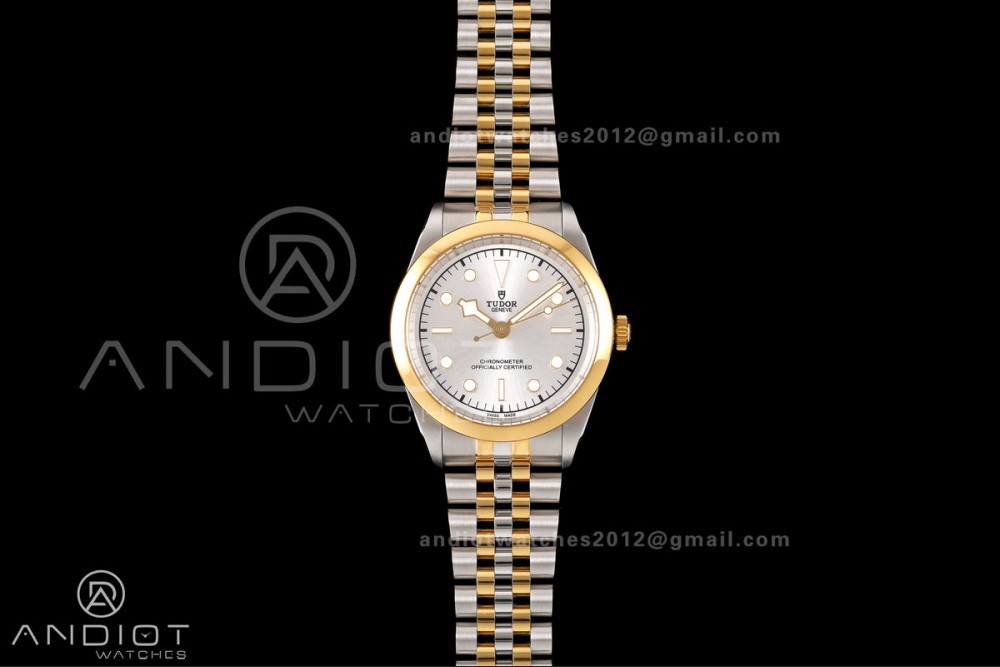 Black Bay One 41 SS/YG HTF 1:1 Best Edition Silver Diamonds Dial on SS/YG Bracelet A26J