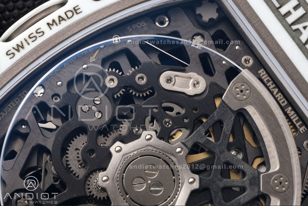 RICH Maker's 1:1 RM67-02 White NTPT UAE Skeleton Dial CRMA7 Super Clone — photo 15