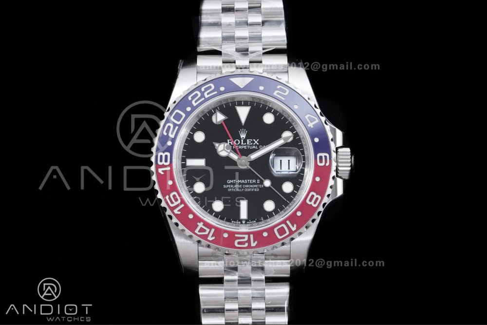 GMT-Master II 126710 BLRO Blue/Red Ceramic VSF Best Edition Pepsi on Jubilee Bracelet DD3285 V4(Free Sprung) — photo 3