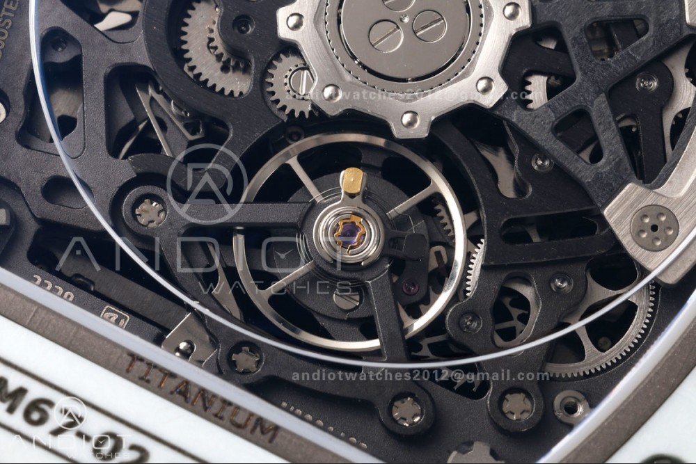 RICH Maker's 1:1 RM67-02 White NTPT UAE Skeleton Dial CRMA7 Super Clone — photo 14