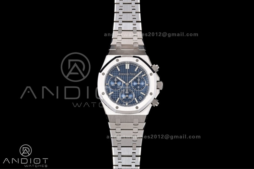 Royal Oak Chrono 26240 SS DDF 1:1 Best Edition Blue Dial on SS Bracelet DD4401 Super Clone Free Sprung V3