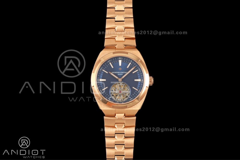 Overseas Tourbillon RG ANTF Best Edition Blue Dial on RG Bracelet