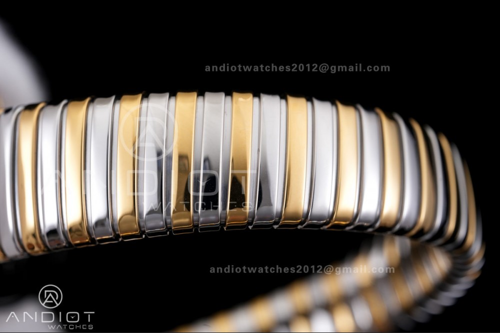 Serpenti 35mm SS/YG BVF 1:1 Best Edition Black Dial on SS/YG Bracelet Ronda Quartz — photo 13