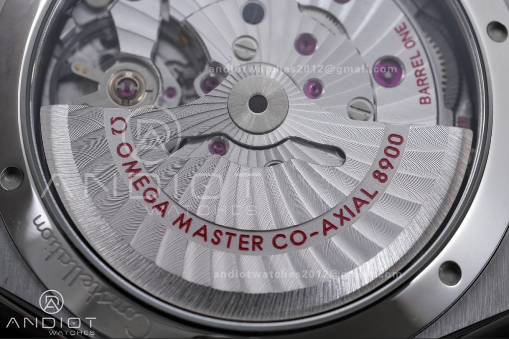 Constellation Black Ceramic SS VSF 1:1 Best Edition Gray Dial on Black Gummy Strap A8900 Super Clone — photo 11