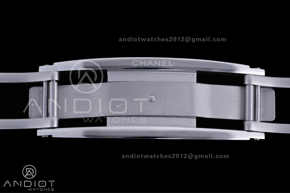 J12 33mm HTF 1:1 Best Edition Black Korea Ceramic Black Dial White Markers on Bracelet Swiss Quartz — photo 18