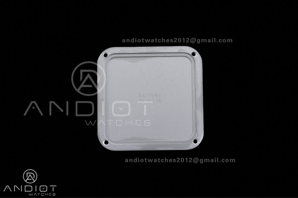 Santos Dumont 31.4mm SS AF 1:1 Best Edition Silver Dial on Black Leather Strap A157 — photo 10