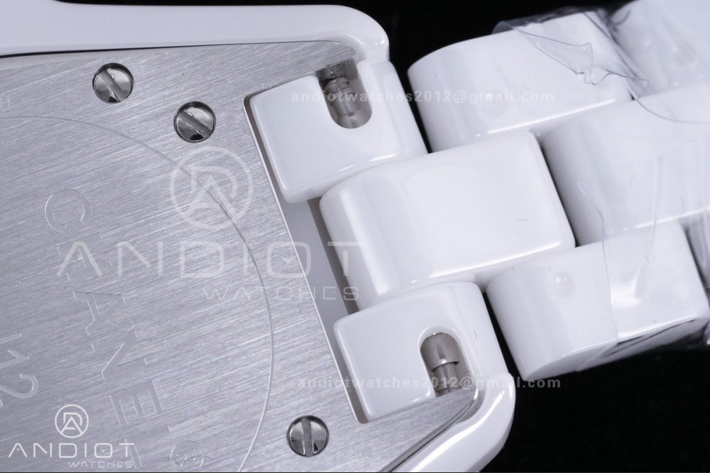J12 33mm HTF 1:1 Best Edition White Korea Ceramic Cream Dial White Markers on Bracelet Swiss Quartz — photo 8