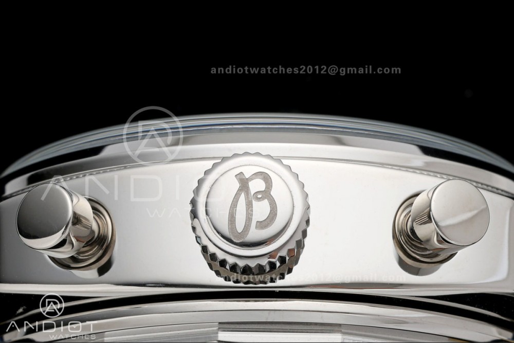 Top Time B01 Racing BLSF 1:1 Best Edition Black/Blue Gulf Dial on Blue Leather Strap A7750 — photo 6