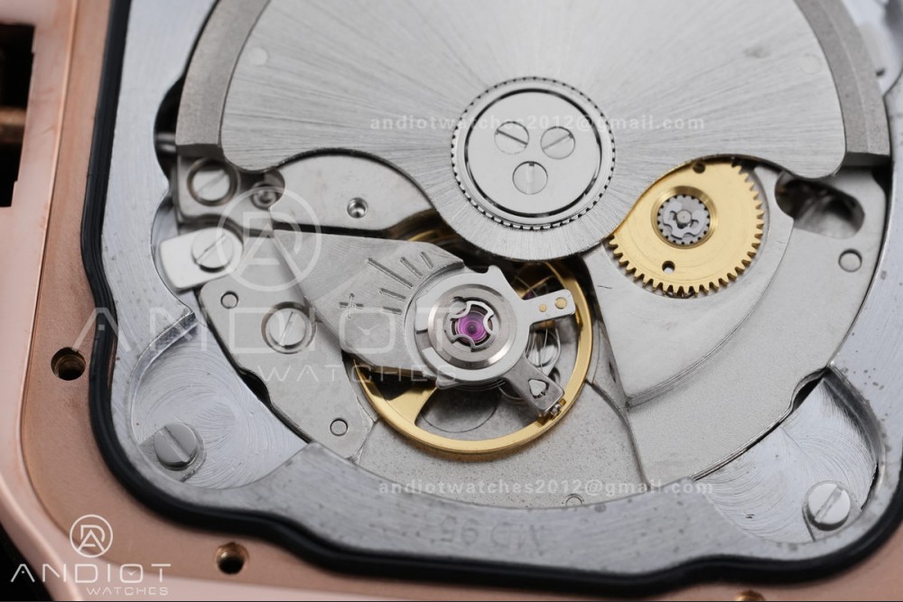 Santos de Cartier 40mm BVF 1:1 Best Edition RG White Dial on RG Smart-Links Bracelet MIYOTA 9039 — photo 11