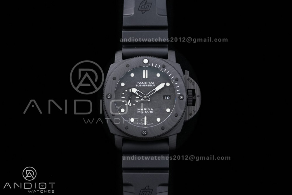 PAM 979 Carbotech VSF Best Edition Carbon Dial on Rubber Strap P.9010 Clone