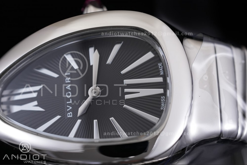 Serpenti 35mm SS BVF 1:1 Best Edition Black Dial on SS Bracelet Ronda Quartz — photo 6