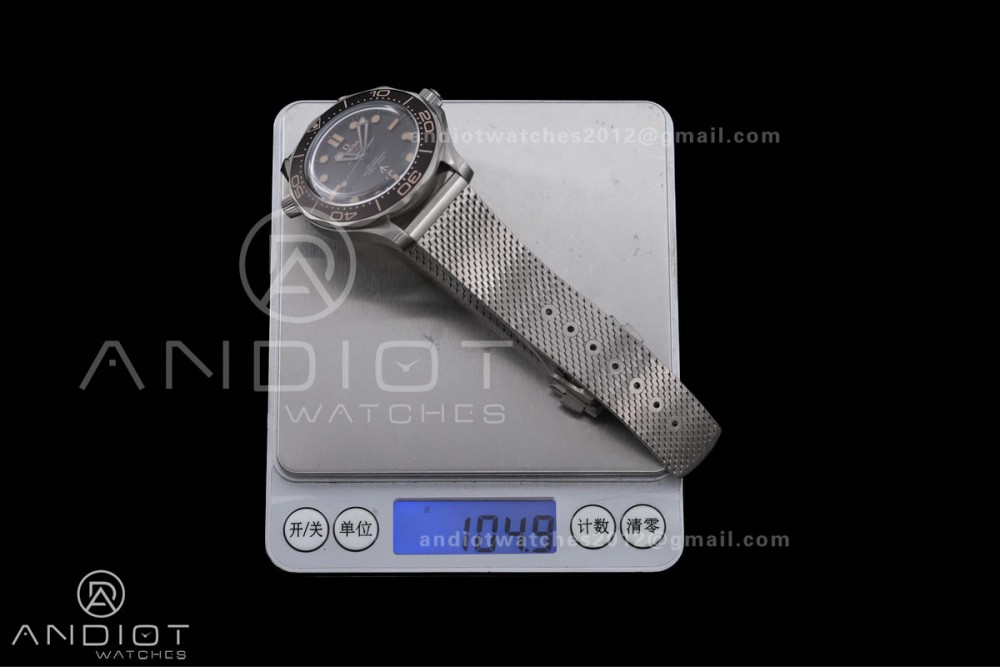Seamaster 300 "No Time to Die" Limited Edition ORF 1:1 Best Edition on Titanium Mesh Bracelet OR8806 Super Clone — photo 27