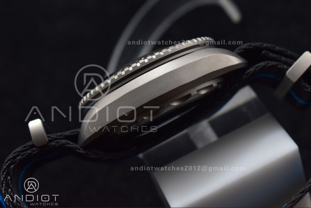 Seamaster 6000M Ultra Deep SS SBF 1:1 Best Edition Black Dial on Black Nylon Strap A8912 Super Clone — photo 14