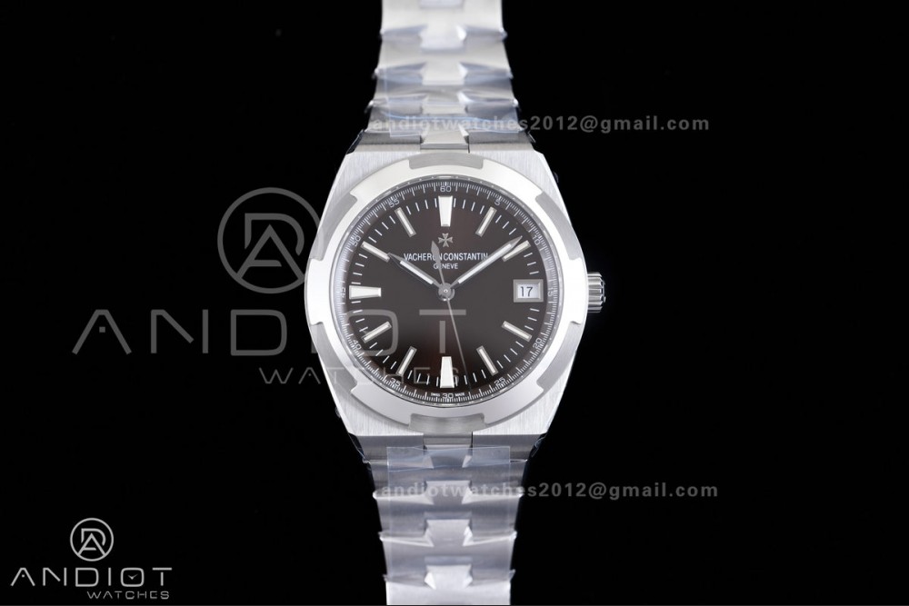 Overseas 4500V SS 8F 1:1 Best Edition Brown Dial on SS Bracelet A5100
