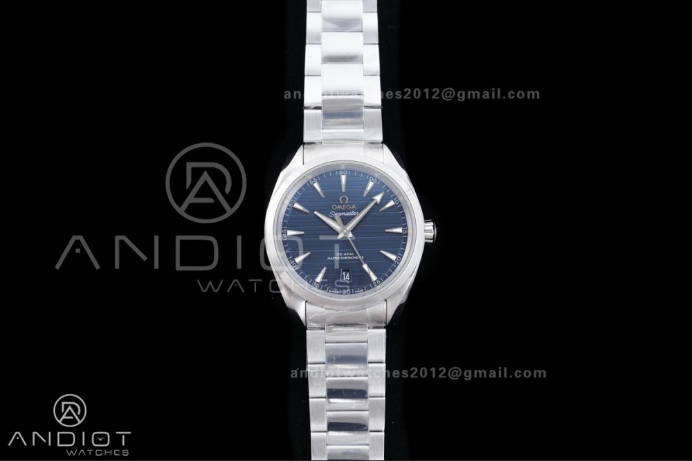 Aqua Terra 150M Master 38mm SS VSF 1:1 Best Edition Blue Dial On SS Bracelet Super Clone A8800