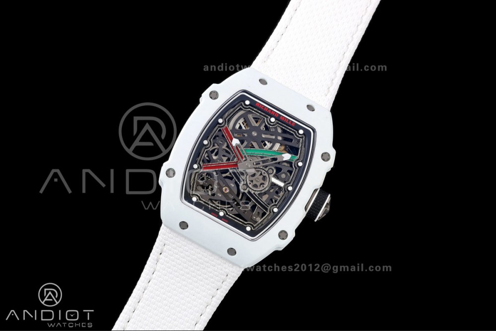 RICH Maker's 1:1 RM67-02 White NTPT UAE Skeleton Dial CRMA7 Super Clone — photo 2