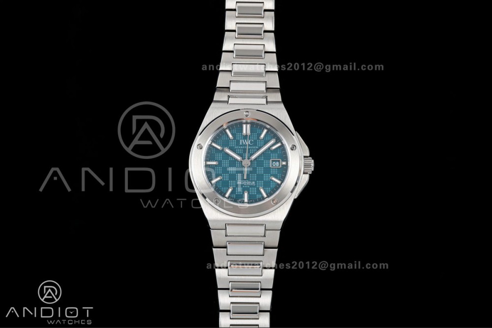Ingenieur Automatic 40 SS MZF 1:1 Best Edition Turquoise Dial on SS Bracelet A2892