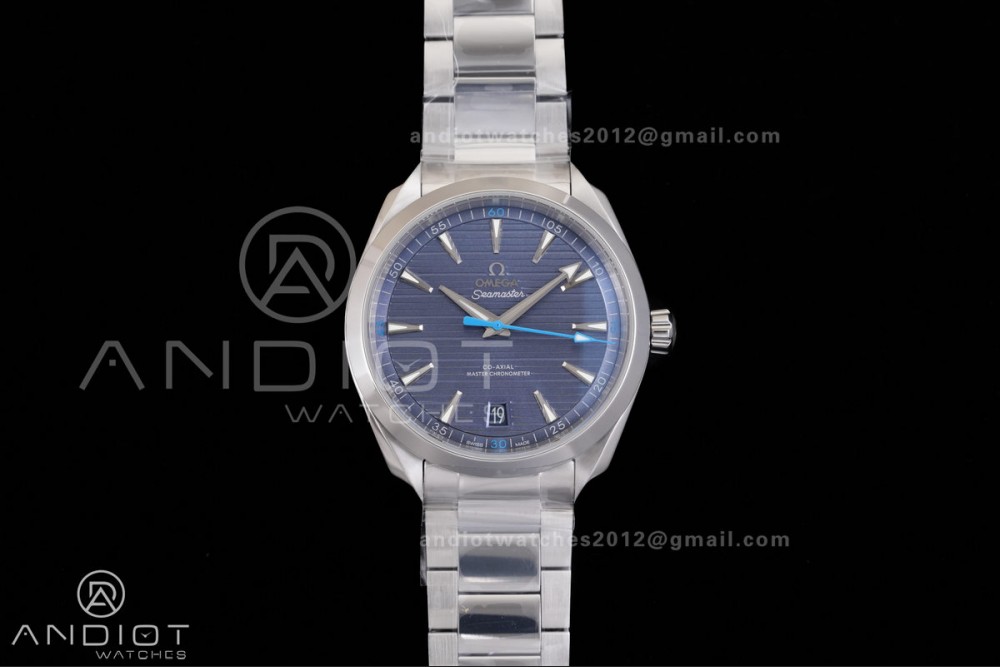 Aqua Terra 150M Master Chronometers VSF 1:1 Best Edition Light Blue Dial Blue Hand on SS Bracelet A8900 Super Clone