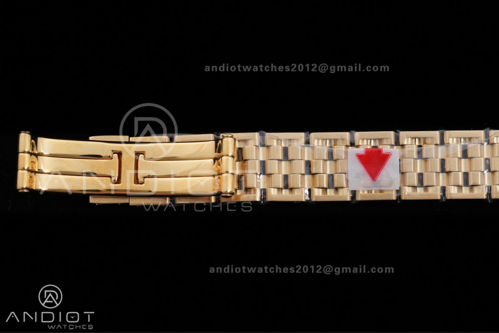 Panthère 22mm BVF 1:1 Best Edition YG White Dial Diamonds Bezel on YG Bracelet Ronda Quartz — photo 13