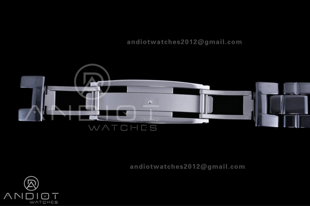 J12 33mm HTF 1:1 Best Edition Black Korea Ceramic Black Dial White Markers on Bracelet Swiss Quartz — photo 14