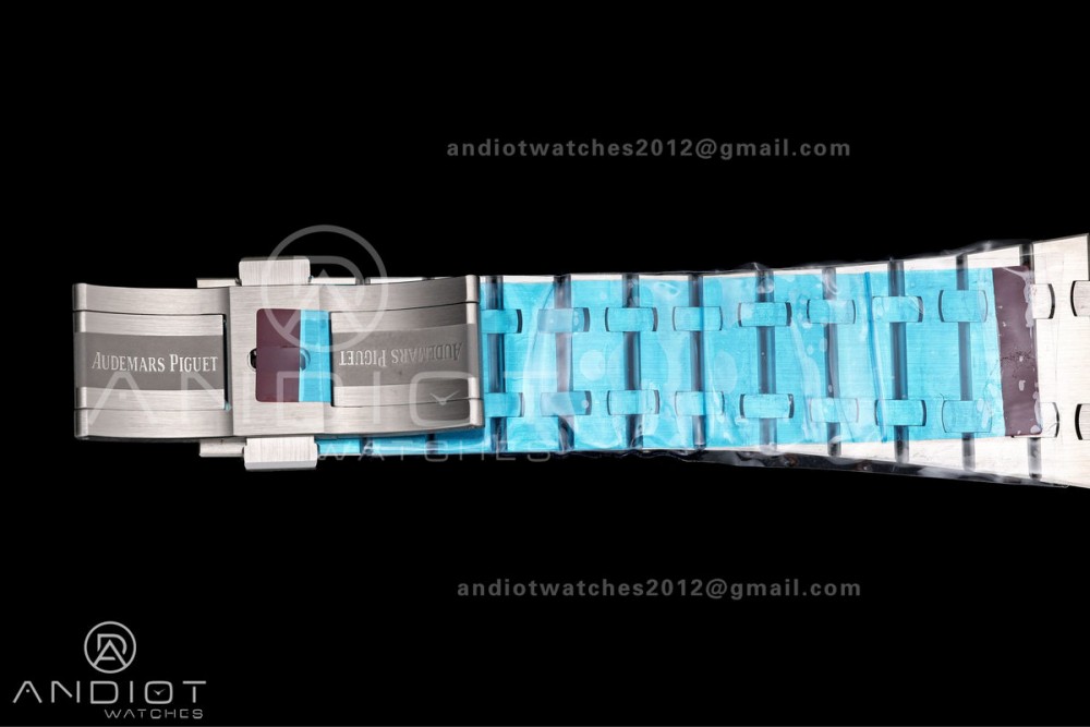 Royal Oak 41mm 15500 SS VSF 1:1 Best Edition Black Textured Dial on SS Bracelet DD4302 Super Clone — photo 18