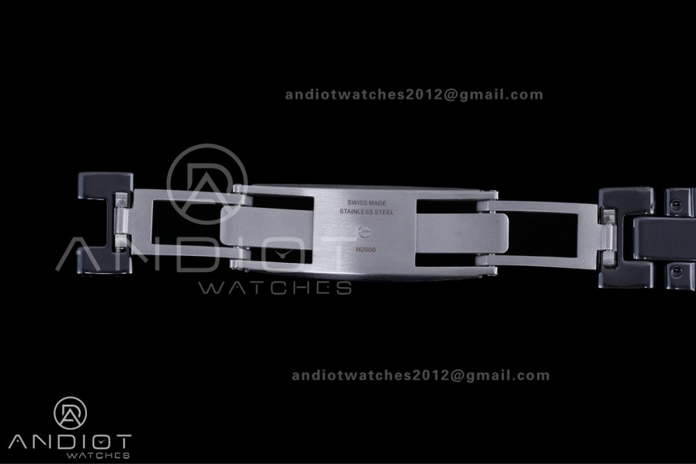 J12 33mm HTF 1:1 Best Edition Black Korea Ceramic Black Dial White Markers on Bracelet Swiss Quartz — photo 15