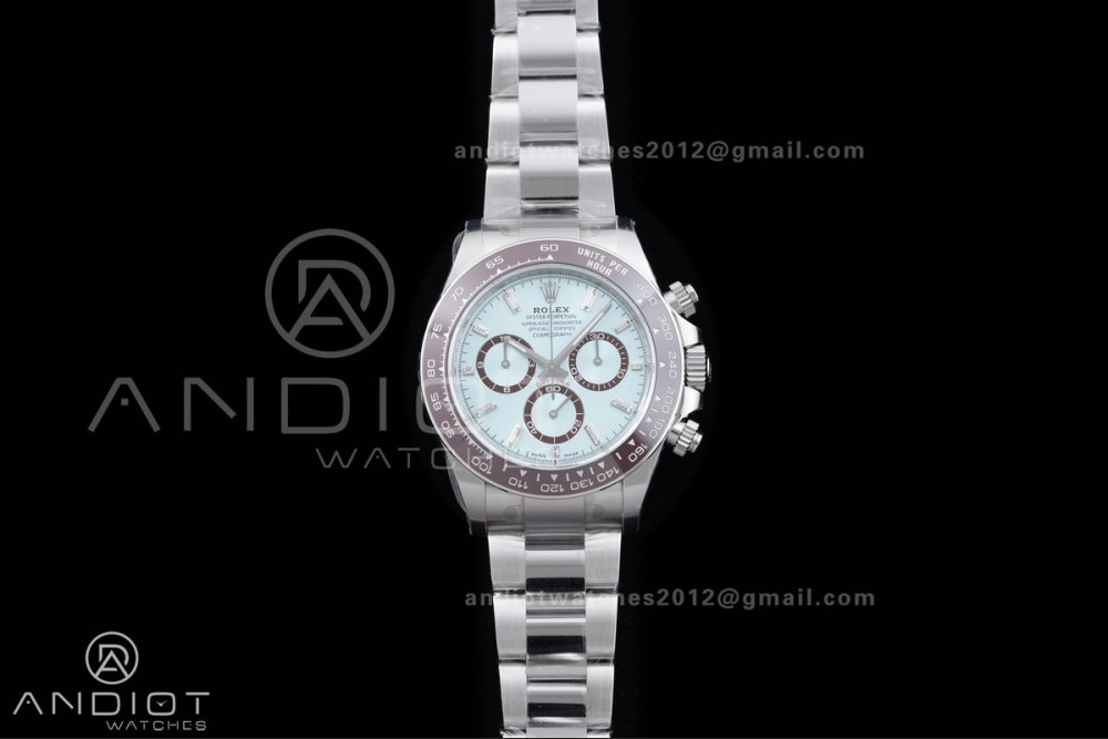 Daytona 126506 Gain Weight VSF 1:1 Best Edition Ice Blue Dial T Diamond Markers On Bracelet DD4131 (Free Sprung Look)
