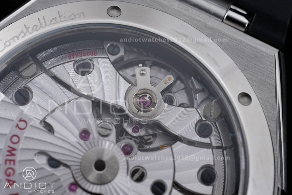 Constellation Black Ceramic SS VSF 1:1 Best Edition Gray Dial on Black Gummy Strap A8900 Super Clone — photo 8