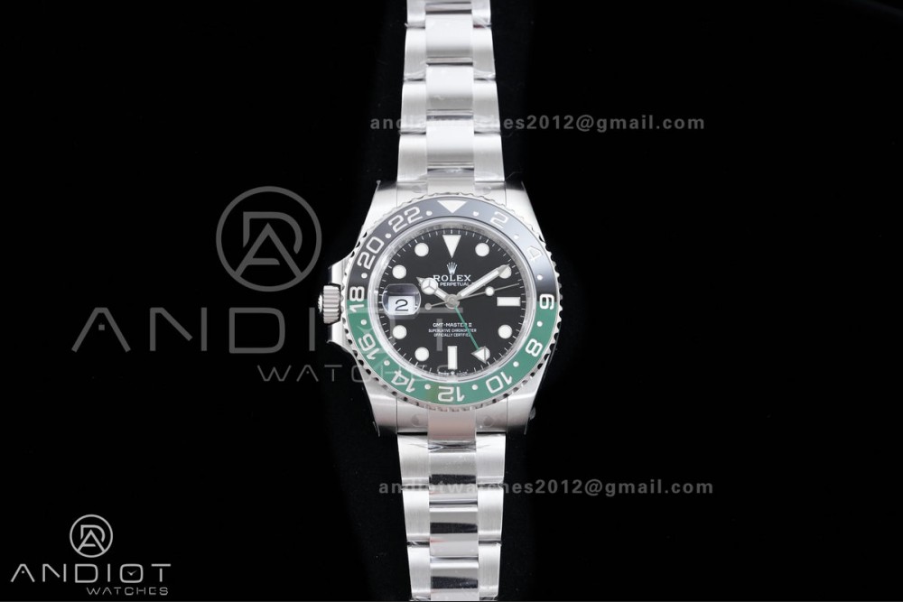 GMT-Master II 126720 VTNR 904L Steel V3 VSF 1:1 Sprite Best Edition Black Dial On Oyster Bracelet DD3285