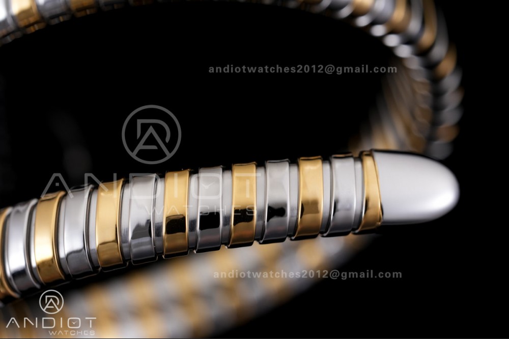 Serpenti 35mm SS/YG BVF 1:1 Best Edition Black Dial on SS/YG Bracelet Ronda Quartz — photo 14