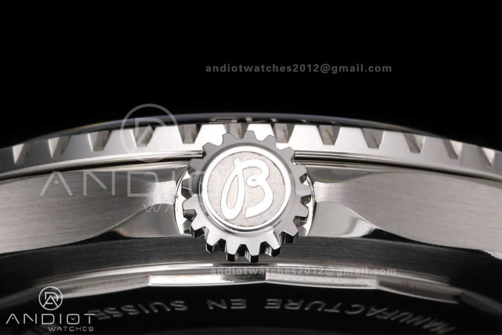 SuperOcean Automatic 42 SS BLF 1:1 Best Edition Black Rainbow Dial on Black Rubber Strap A2824 — photo 7