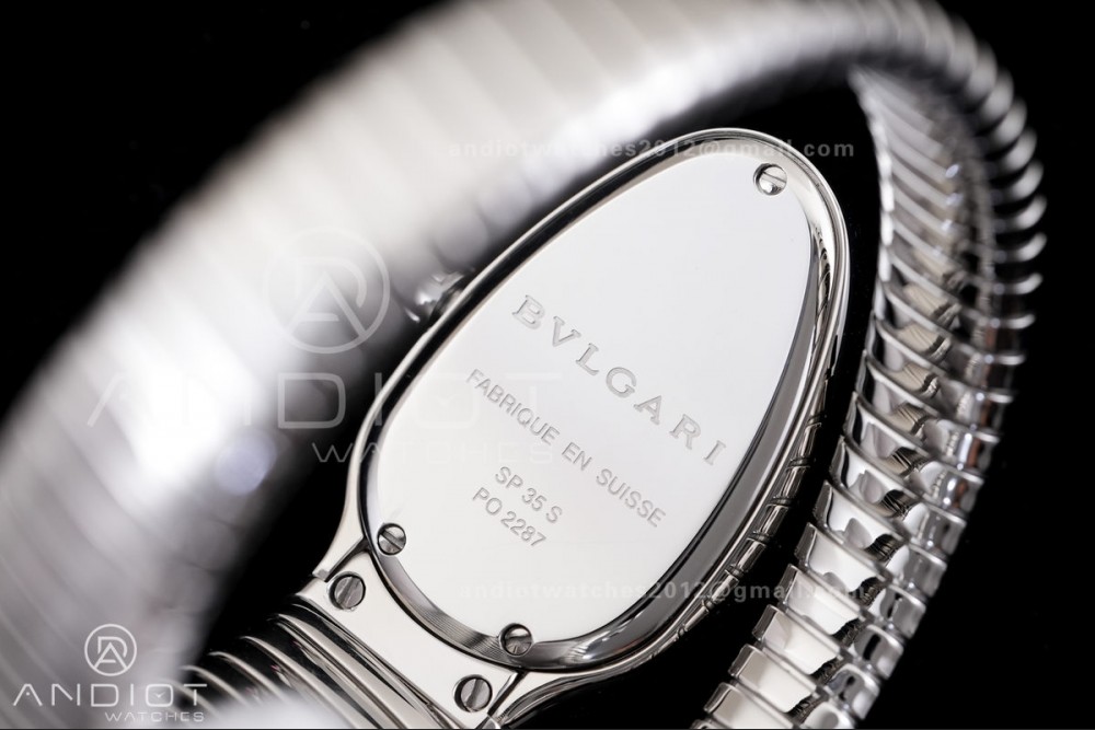 Serpenti 35mm SS BVF 1:1 Best Edition Silver Dial on SS Bracelet Ronda Quartz — photo 7