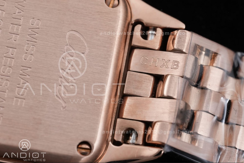 Panthère 22mm BVF 1:1 Best Edition RG White Dial Diamonds Bezel on RG Bracelet Ronda Quartz — photo 11
