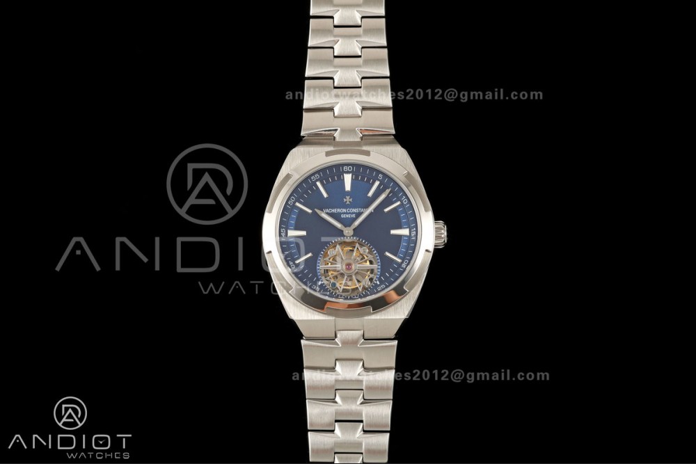 Overseas Tourbillon SS ANTF Best Edition Blue Dial on SS Bracelet