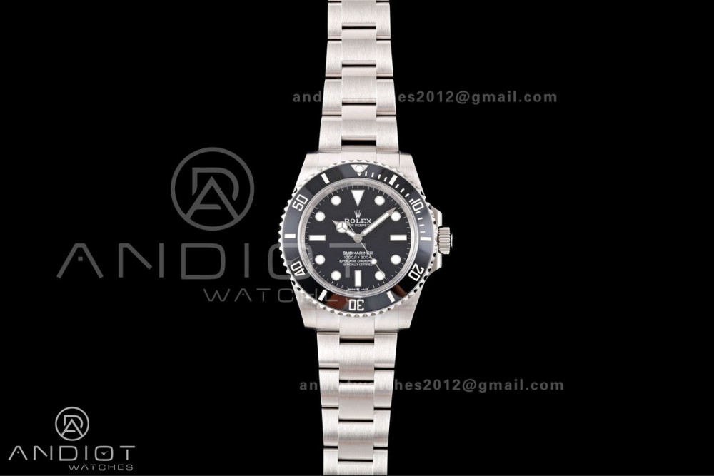 Submariner 41mm 124060 LN Black QF 1:1 Best Edition 904L SS Case and Bracelet JH3285 (Free Sprung)