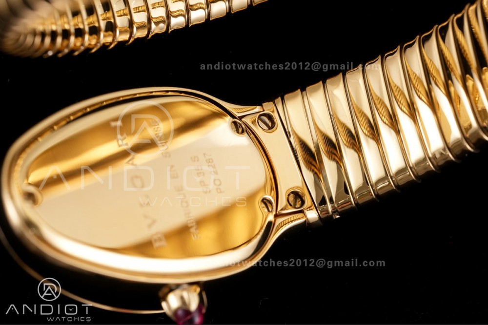 Serpenti 35mm YG BVF 1:1 Best Edition Black Dial on YG Bracelet Ronda Quartz — photo 8