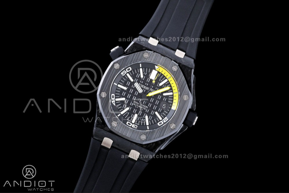 Royal Oak Offshore Diver 15706 Forged Carbon JF 1:1 Best Edition SA3120 Super Clone — photo 2