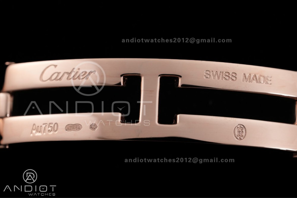 Panthère 22mm BVF 1:1 Best Edition RG White Dial on RG Bracelet Ronda Quartz — photo 16