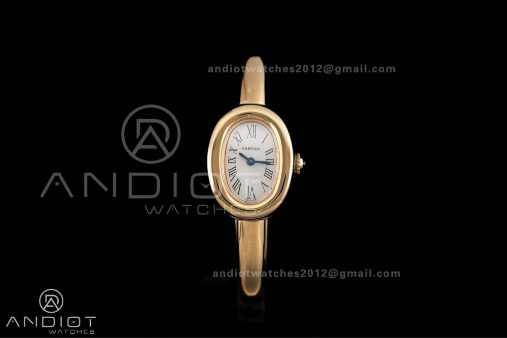 Baignoire Watch YG AF 1:1 Best Edition Silver Dial On YG Bracelet RONDA Quartz