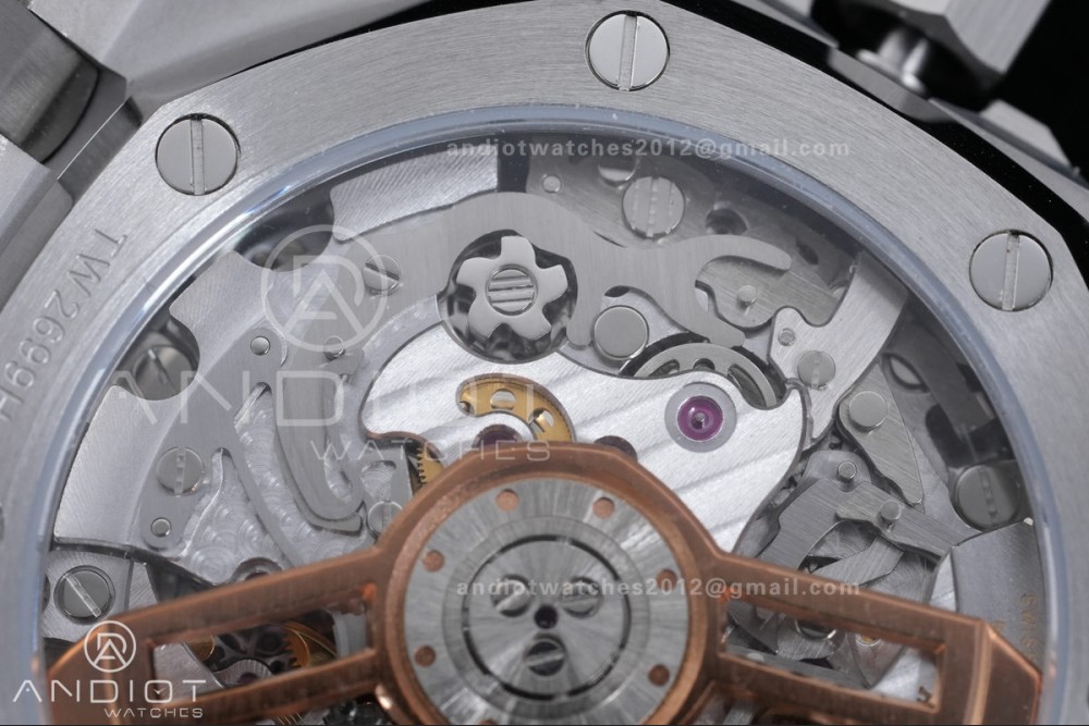 Royal Oak Chrono 26240 SS TOP 1:1 Best Edition Black Dial on SS Bracelet DD4401 Super Clone — photo 10