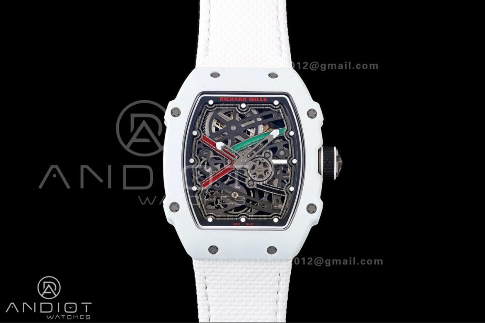 RICH Maker's 1:1 RM67-02 White NTPT UAE Skeleton Dial CRMA7 Super Clone — photo 3