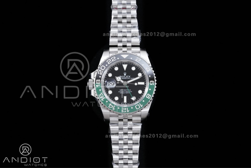GMT-Master II 126720 VTNR 904L Steel V3 VSF 1:1 Sprite Best Edition Black Dial On Jubilee Bracelet DD3285 V4(Free Sprung)